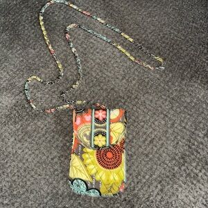 RARE Vera Bradley Disney Mickey Perfect Petals Chain Phone Crossbody Bag